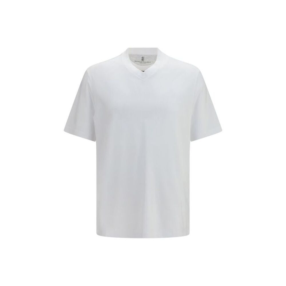 Brunello Cucinelli White Cotton Men's T-Shirt